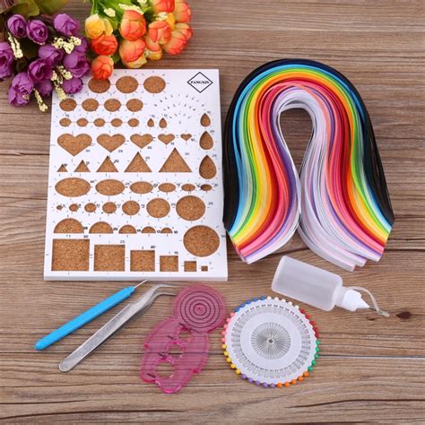 1set Paper Template Diy Paper Quilling Tools Set Template Mould Board