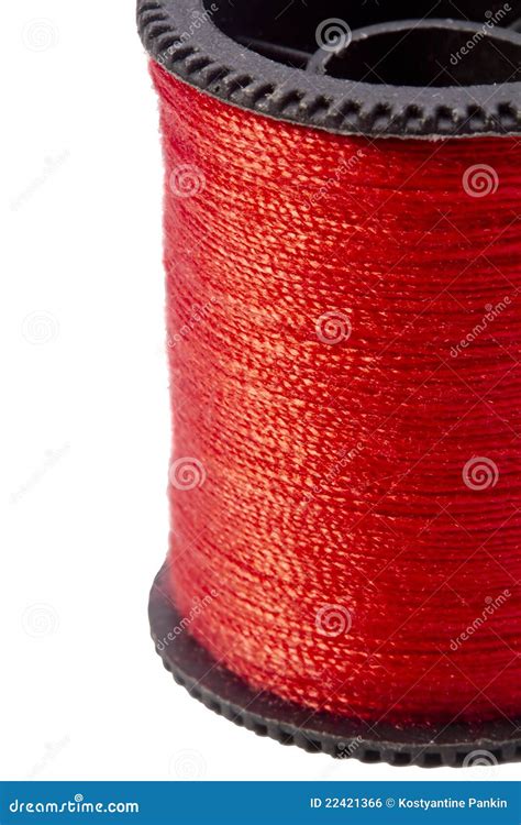 Red Thread Stock Photo Image Of Knitting Bobbin Craft 22421366