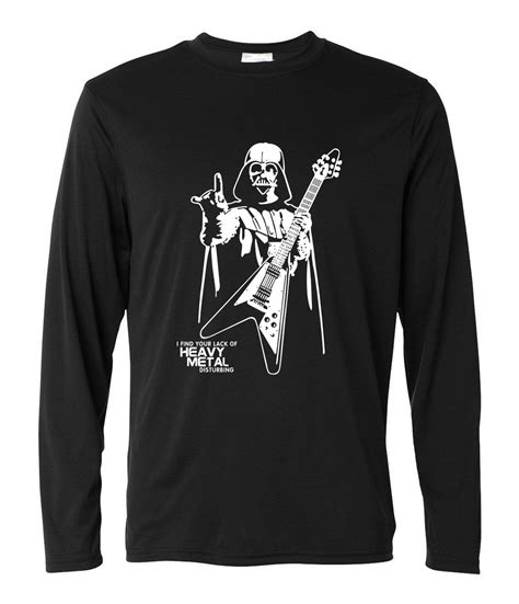 Men Darth Vader Heavy Metal Style Long Sleeve T Shirt 2017 Autumn