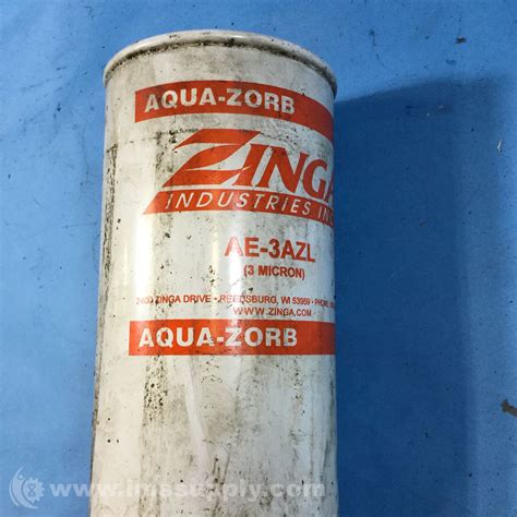 Zinga Industries Ae 3azl Aqua Zorb Series Spin On Filter Element Ims