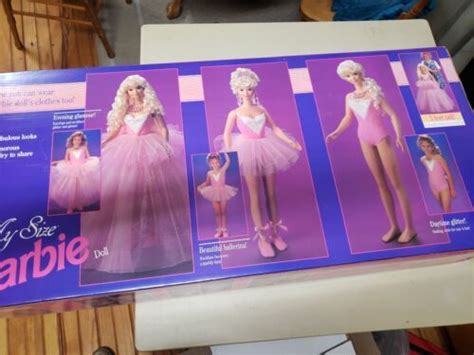 My Size Barbie Life Size 3 Feet Tall Ballerina Doll Mattel 1992 Vintage New 4584459708
