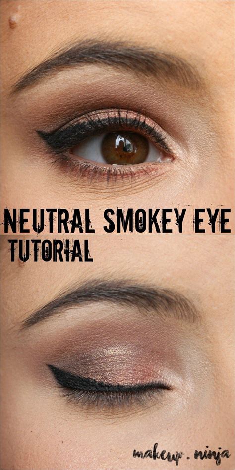 Neutral Smokey Eye Look With Orange Eyeshadow Neutral Smokey Eye
