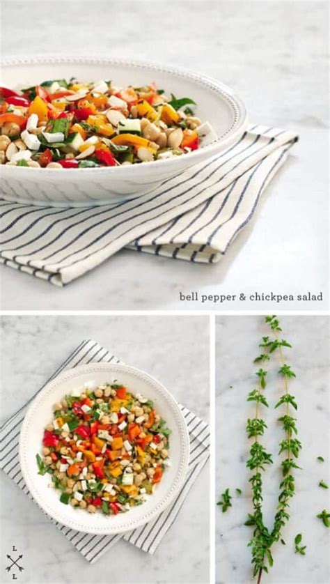 Grilled Bell Pepper And Chickpea Salad Recipe Love And Lemons