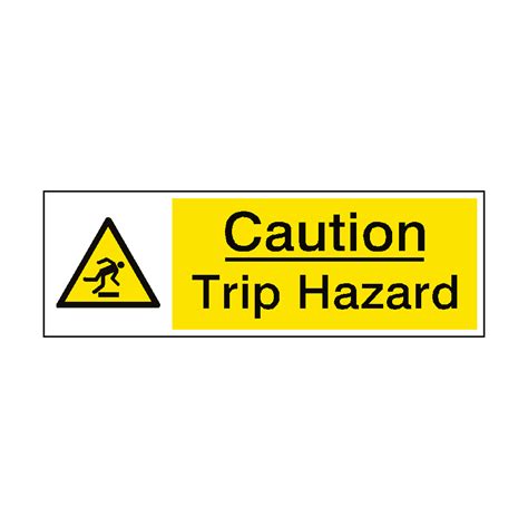 Caution Trip Hazard Sign Pvc Safety Signs