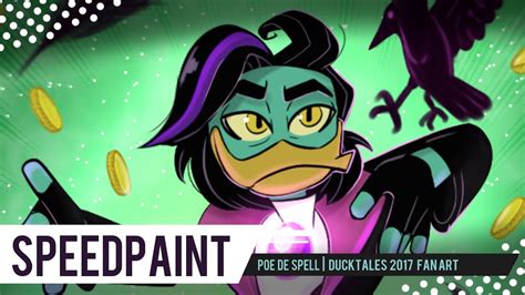 Speedpaint Poe De Spell Ducktales Fan Art Youtube