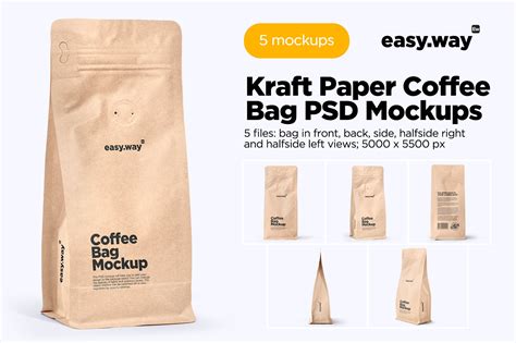 Coffee Bag Set Creative Market