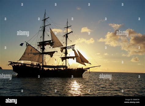 Sunset Cruise On Brig Unicorn 18th Century Style Ship Featured In
