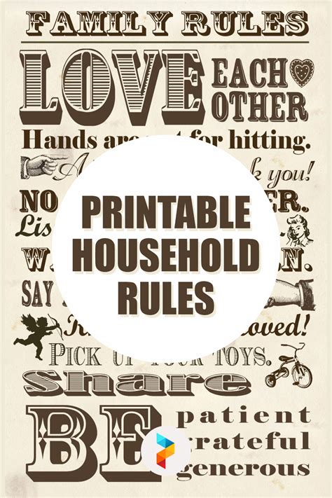 10 Best Printable Household Rules Pdf For Free At Printablee