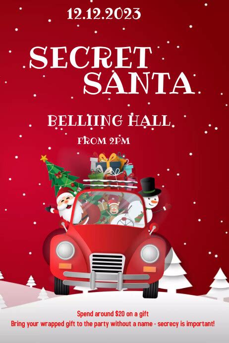 Secret Santa Template Postermywall