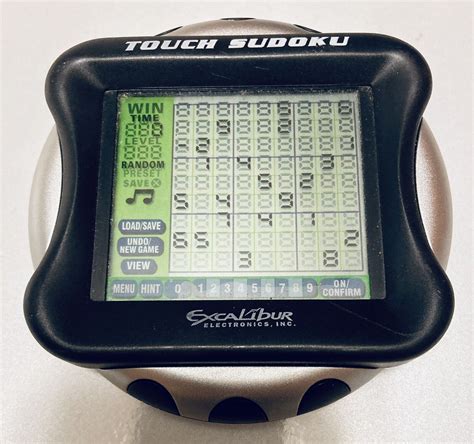 Touch Screen Sudoku Excalibur Handheld Electronic Game Tested Uses 2