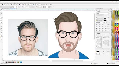 Transformar Foto Em Desenho Caricatura Logomarca Corel Draw 90152 The