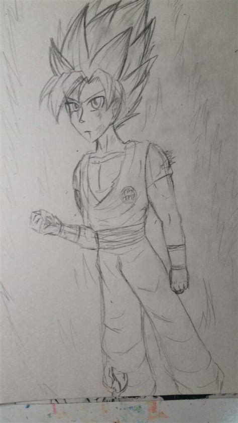 Ssj Goku Drawing Dragonballz Amino