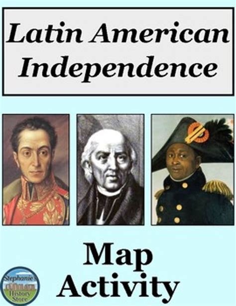 Latin American Independence Map Activity