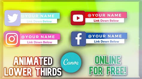 How To Make Your Own Customized Lower Thirds Online Youtube