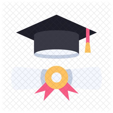 Graduation Cap Diploma Icon Download In Flat Style