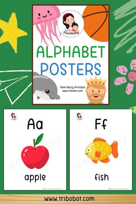 Free Alphabet Posters Tribobot X Mom Nessly