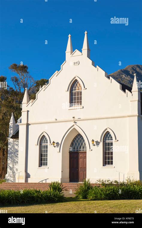 Dutch Reformed Church Franschhoek Western Cape South Africa Stock