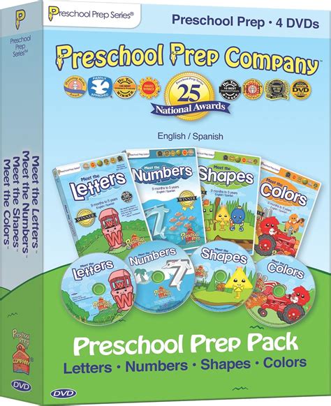 Preschool Prep Pack 4 Dvds Meet The Letters Meet The Numbers Meet