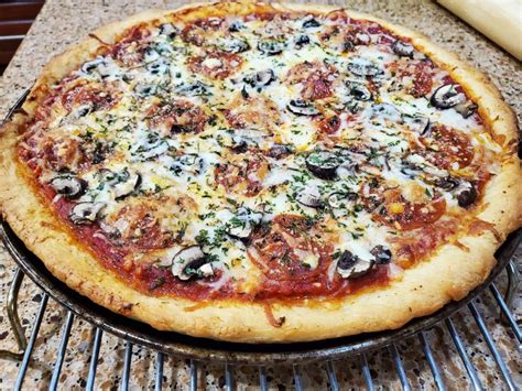 Pepperoni And Mushroom Pizza Recipe Mushroom Pizza Cooking Easy Pasta