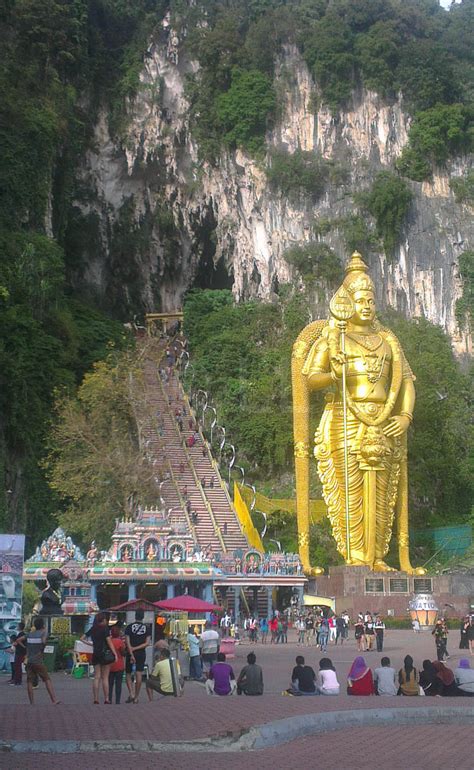 The ceremonial monument was under reconstruction during that time in preparation for the thaipusam festival in january where more than a million people, the majority of which are from the tamil hindu community, visit the cave to pay homage to lord murugan. Batu Caves, Penang or Ipoh - let's do Thaipusam - Economy ...