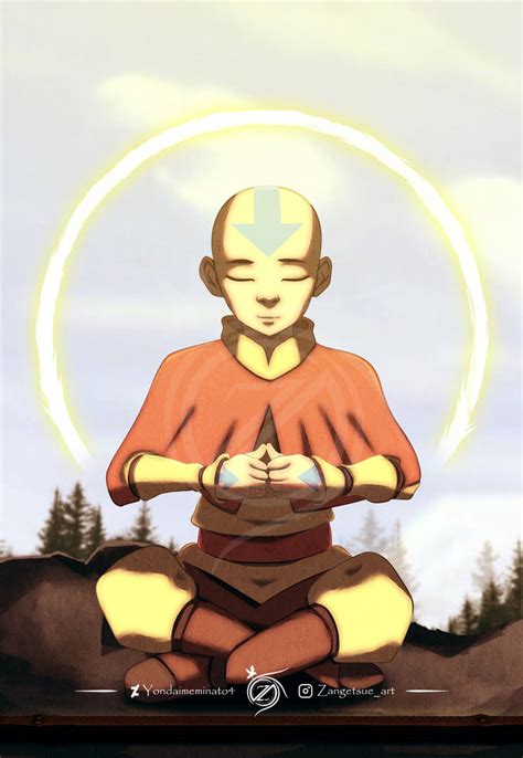 Young Aang Meditating By Yondaimeminato4 On Deviantart