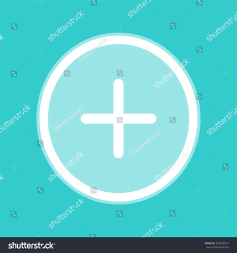 Positive Symbol Plus Sign Stock Vector Royalty Free 423638914