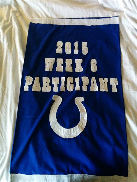 Finally Going To My First Pats Game Tonight I Made The Colts A Banner