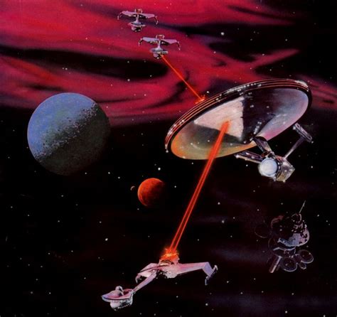 Enterprise Vs Klingon War Birds 1983 Sciencefiction Starfleet