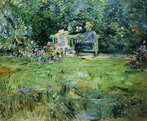 The Lesson In The Garden 1886 Berthe Morisot