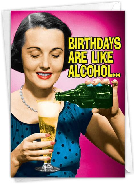 Nobleworks Funny Retro Birthday Card With Envelope Adult Humor Celebration