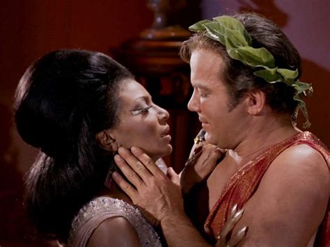 nichelle nichols tv s first interracial kiss on star trek