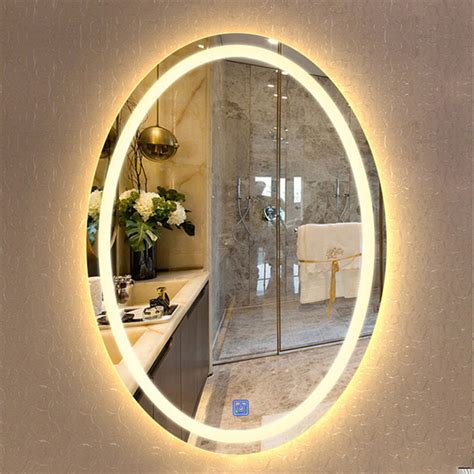 Modern Backlit Round Illuminated Led Bathroom Mirror Wall Mirrors Demister Pad Ebay