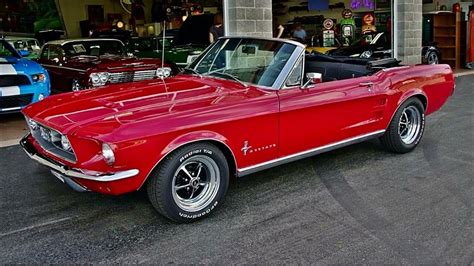 Red 1967 Ford Mustang Convertible 1967 Mustang Convertible Mustang