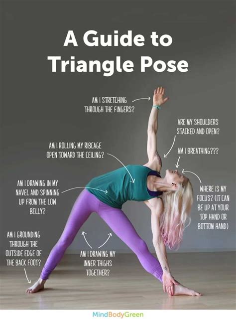 How To Do Triangle Pose 38 Yoga Infographics That Will Help You