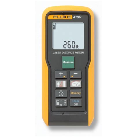 Fluke 419 Laser Distance Meter Measures up to 260 Feet with 0.04 inch ...