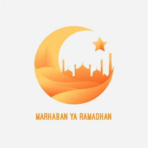 Marhaban Ya Ramadhan Premium Vector