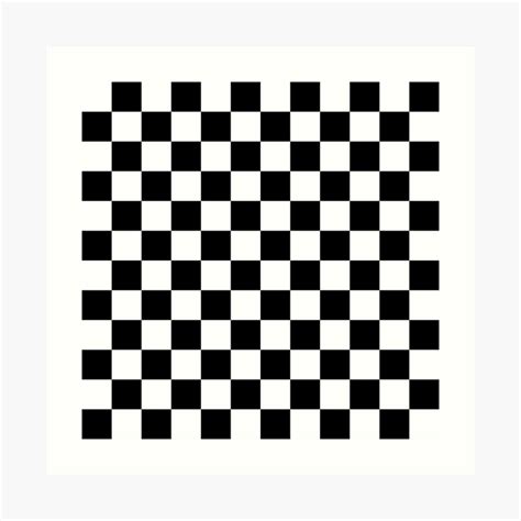 Checkered Flag Racing Design Chess Checkers Checkerboard Squares Art