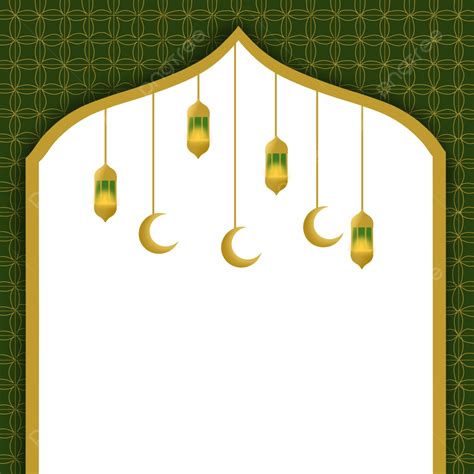 Bulan Ramadhan White Transparent Border Ramadhan Dengan Lentera Bulan