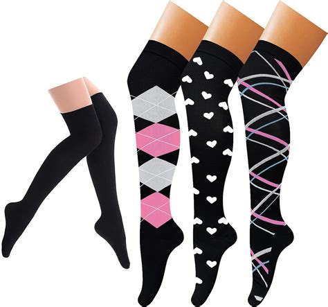 Charmking Compression Socks Pairs Knee High Compression Sock For