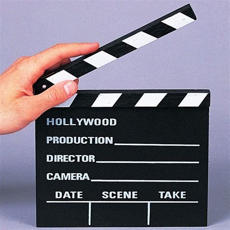 Clapboard For Movie Director Hollywood Event Business Trends Gobo