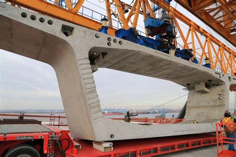 Girder is also one type of beam support. Concrete box girder, Bayonne Bridge deck-raising project ...