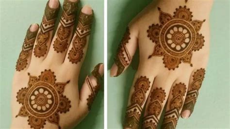 The mehndi is made similar to the wrapping creeper rajasthani mehndi tikka designs are quite trendy among the brides as they give tiny and hand full designs. Gol Tikki Mehndi Designs For Back Hand Images / Bridal ...