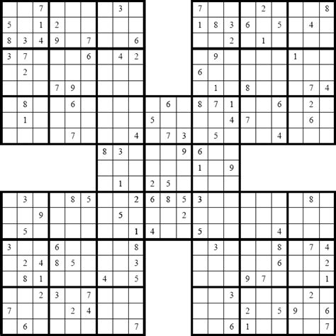 samurai png - File - Samurai-sudoku - Samurai Free Printable Sudoku Printable Hard | #2642981 ...