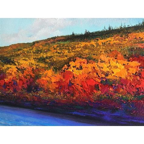 Deeply Rooted 24x24 Acrylic Fall Prairie River Painting On Canvas