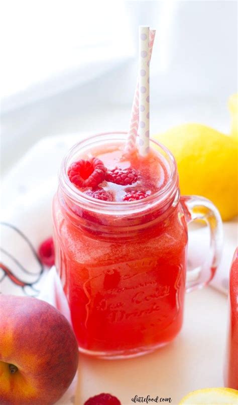 Homemade Peach Raspberry Lemonade Recipe Is Made With Only 5