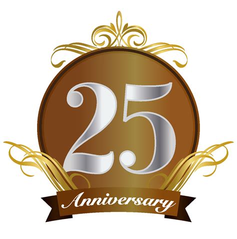 25th Wedding Anniversary Logo Png Clip Art Library