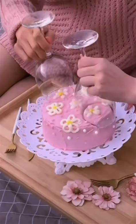 Wine Glass Cake💗 In 2021 Wine Glass Cake Cute Birthday Cakes Pretty Birthday Cakes