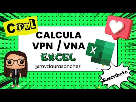 Como Calcular Vpn Van Vna En Excel Mvz Laura S Nchez Youtube