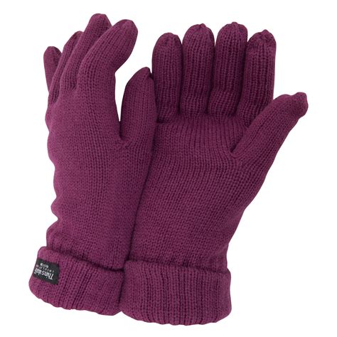 Floso Ladieswomens Thinsulate Winter Knitted Gloves 3m 40g Ebay
