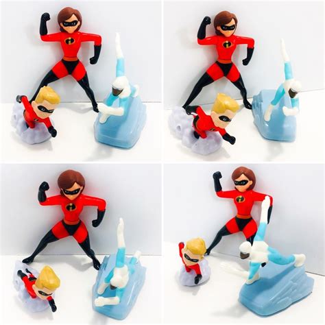 Mcdonald S 2004 Disney Pixar S The Incredibles Frozone Figure Only Happy Meal Toy Loose Used